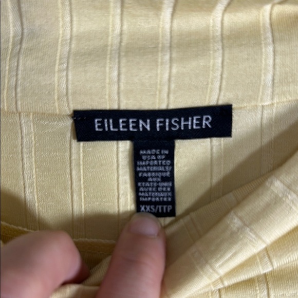 EILEEN FISHER Washable Stretch Rib Funnel Neck Dress XXS - Picture 2 of 7